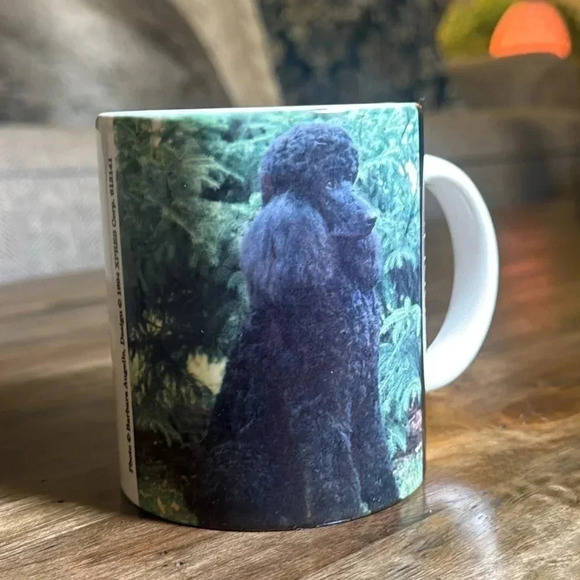 1994 POODLE Pet Dog Dining Coffee/Tea Mug/Cup VTG Barbara Angello Collectible - Picture 2 of 10